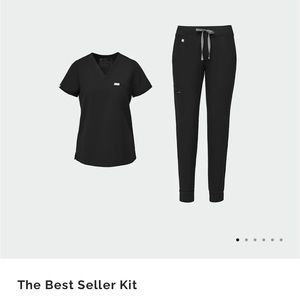 Black FIGS set SIZE SMALL